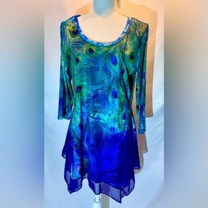 Gorgeous Ladies Peacock Blouse (M)